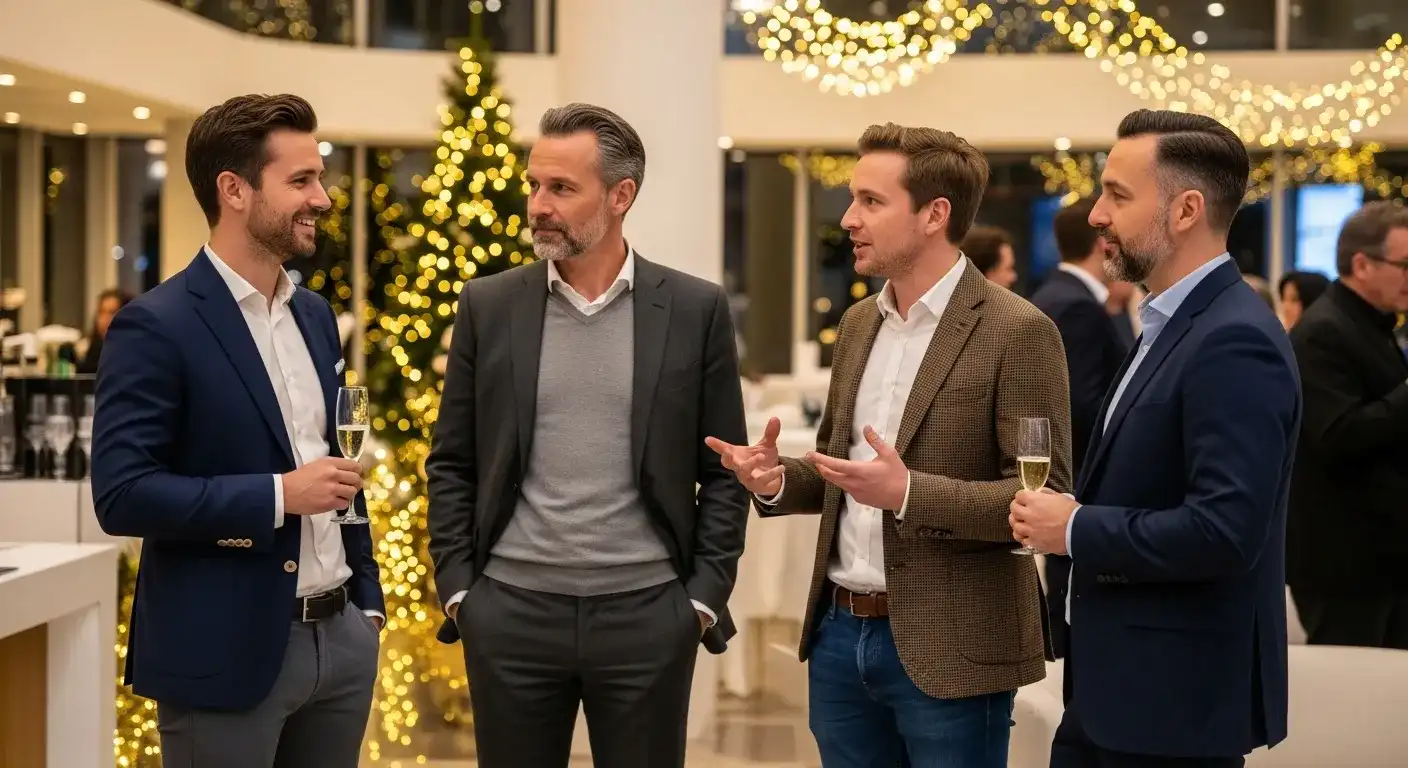 Классический и smart casual образ для мужчины на новогодний корпоратив
