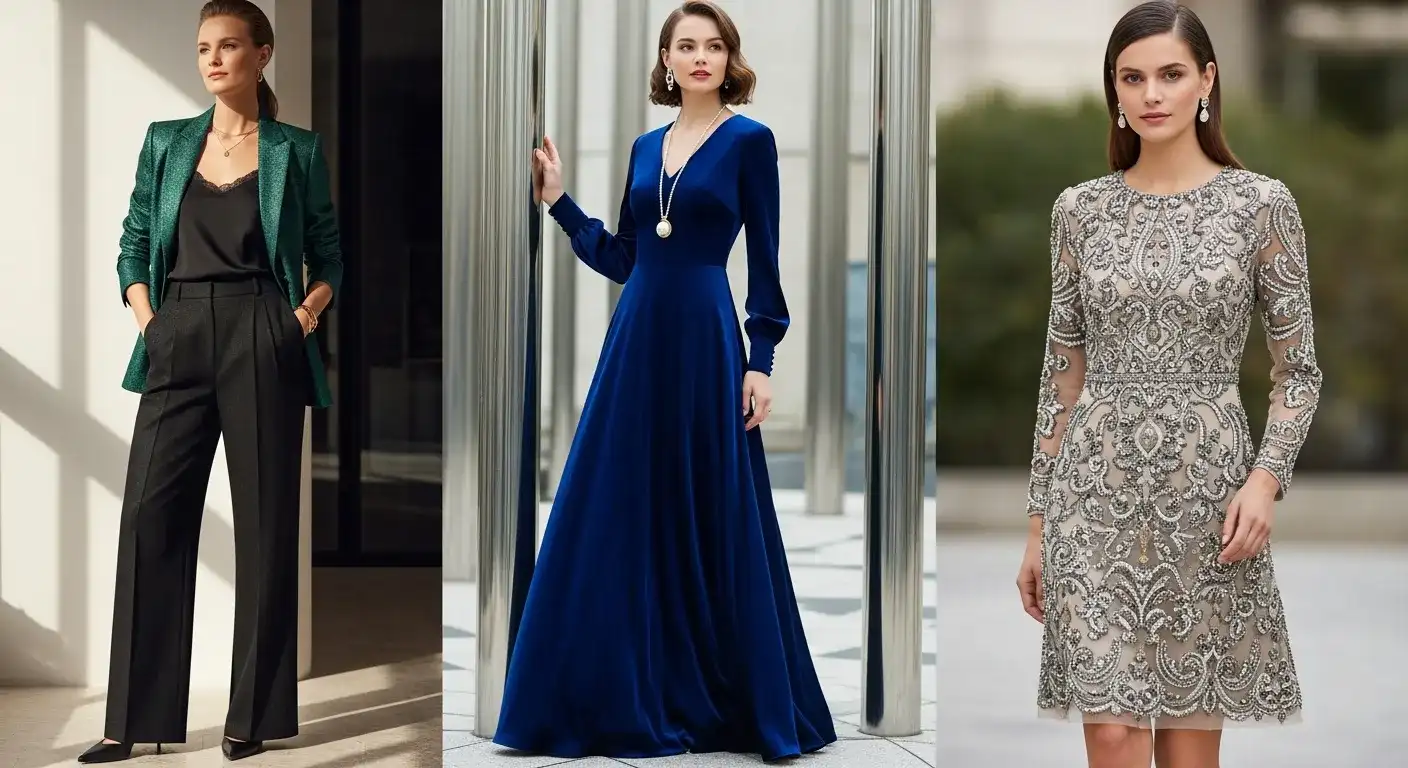 Женские образы для новогоднего корпоратива 2026 в современном стиле